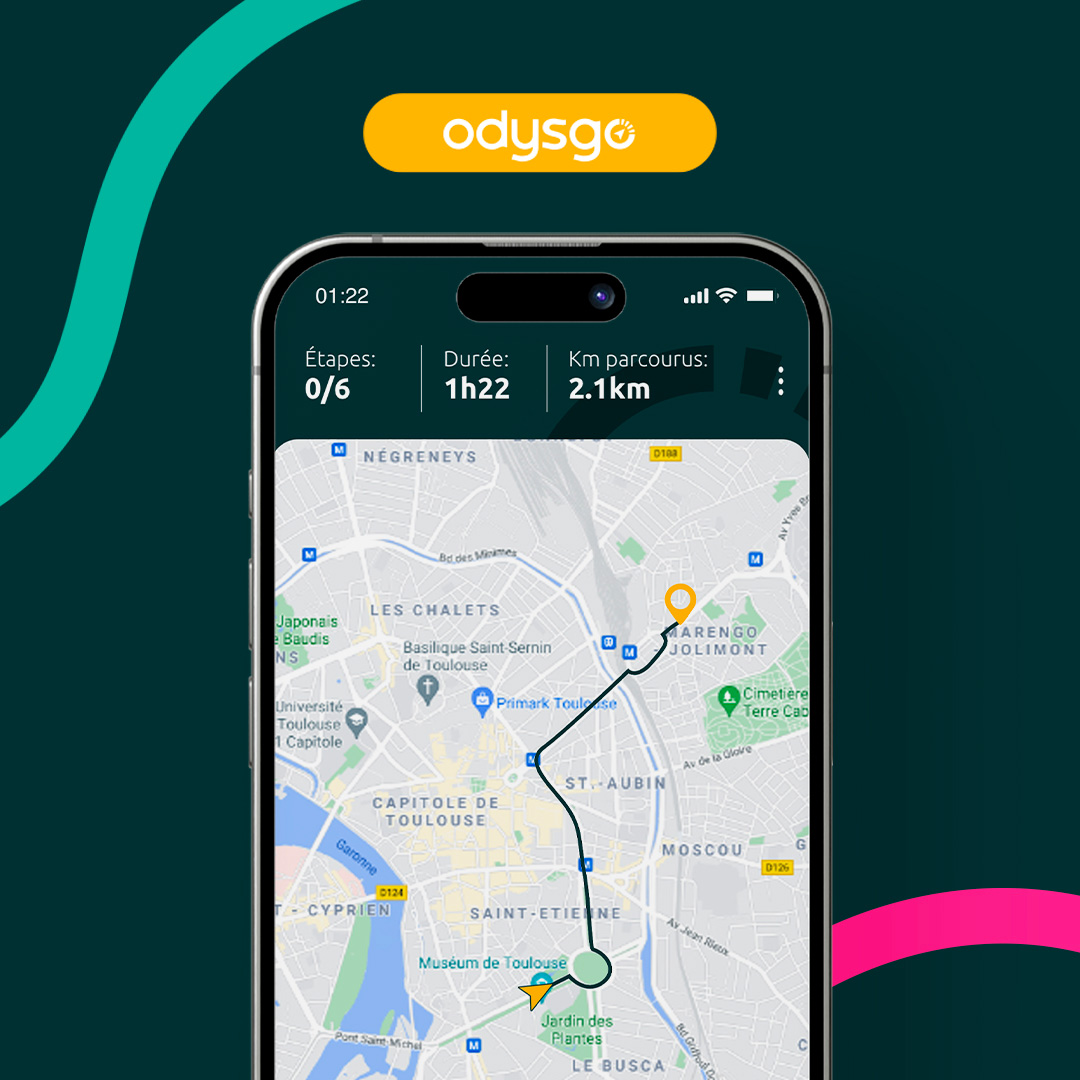 Application Odysgo, trajet en voiture